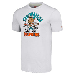 Tua Tagovailoa Miami Dolphins Homage Unisex Caricature Player Tri-Blend T-Shirt - Ash sale