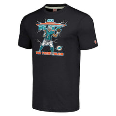 Tua Tagovailoa Miami Dolphins Homage Unisex NFL Blitz Player Tri-Blend T-Shirt - Heathered Heather Black online