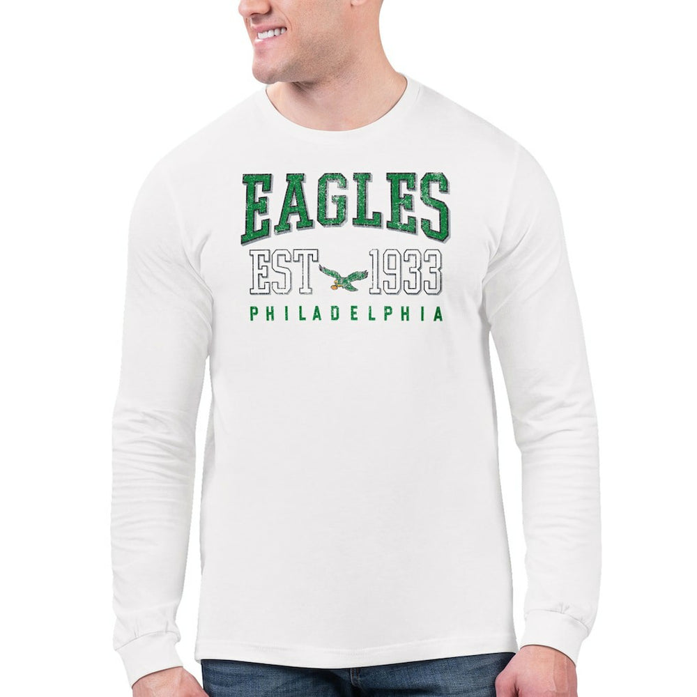 Philadelphia Eagles Starter Retro Long Sleeve T-Shirt - White outlet