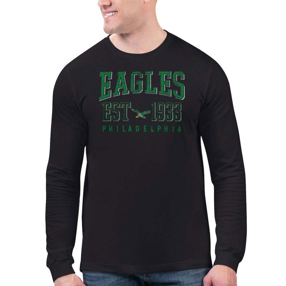 Philadelphia Eagles Starter Retro Long Sleeve T-Shirt - Black outlet