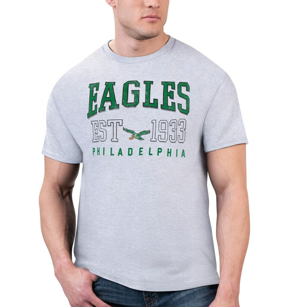 Philadelphia Eagles Starter Retro Team Graphic T-Shirt - Gray on sale