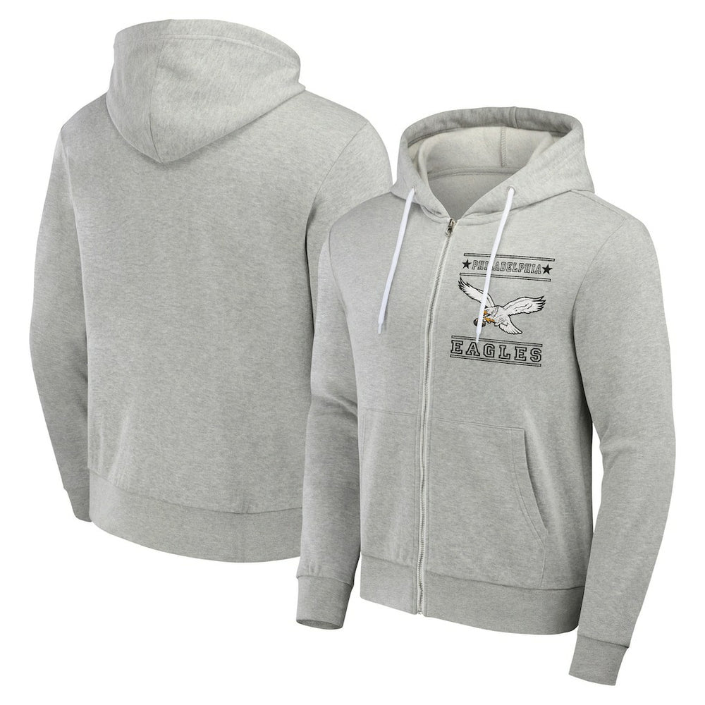 Philadelphia Eagles NFL x Darius Rucker Collection Full-Zip Hoodie - Gray for sale