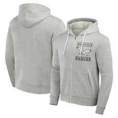 Philadelphia Eagles NFL x Darius Rucker Collection Full-Zip Hoodie - Gray for sale