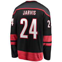 Seth Jarvis Carolina Hurricanes Fanatics Home Breakaway Jersey Black
