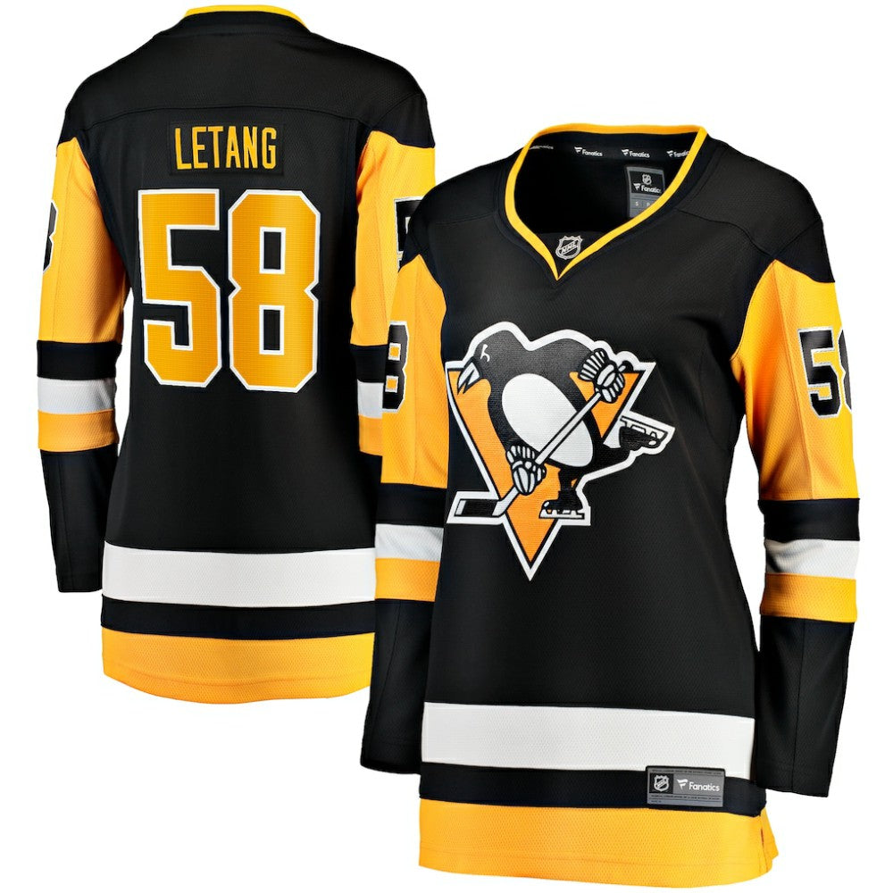 Kris Letang Pittsburgh Penguins Fanatics Women's Home Breakaway Player Jersey Black