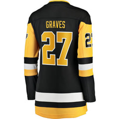 Ryan Graves Pittsburgh Penguins Fanatics Women's Home Breakaway Player Jersey Black
