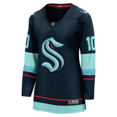 Matty Beniers Seattle Kraken Fanatics Women's Home Breakaway Player Jersey Deep Sea Blue