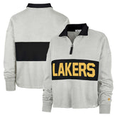 Los Angeles Lakers '47 Women's Breakthrough Remi Quarter-Zip Jacket - Heather Gray | 47 brand online