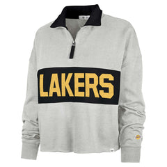 Los Angeles Lakers '47 Women's Breakthrough Remi Quarter-Zip Jacket - Heather Gray | 47 brand online