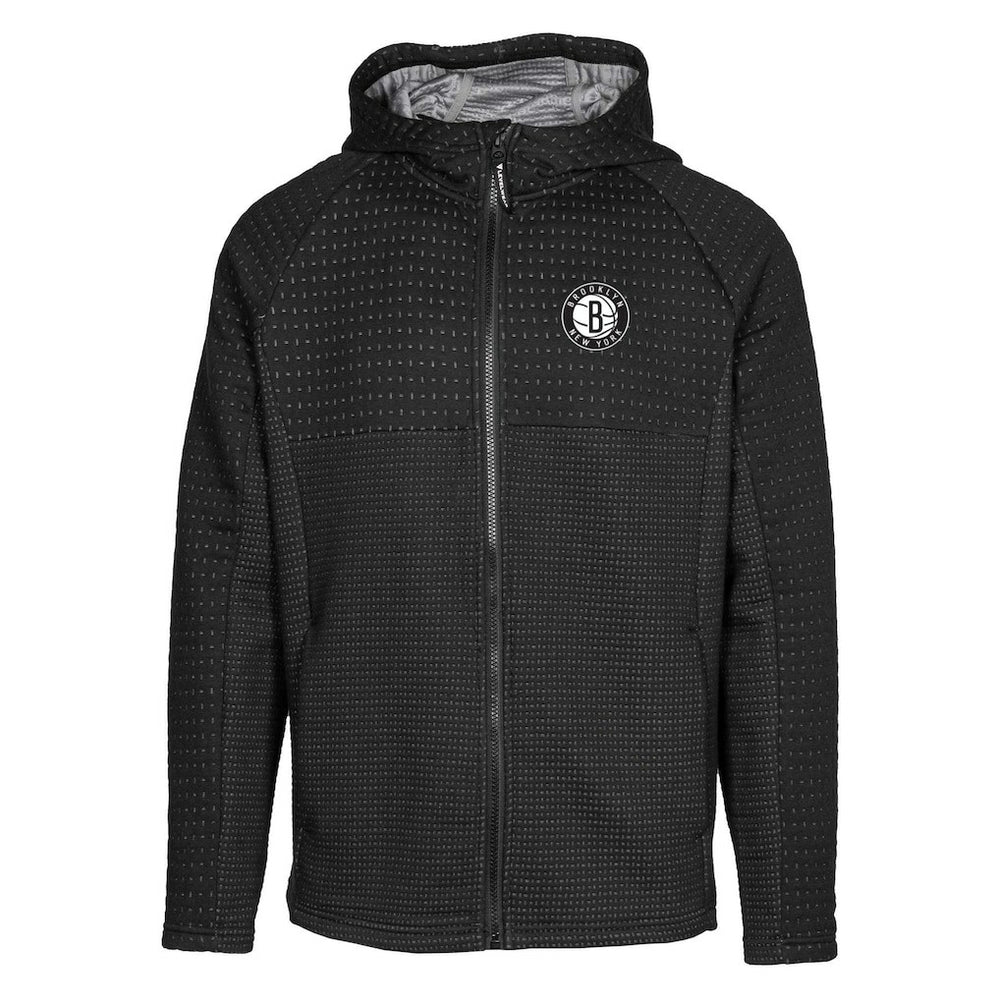 Brooklyn Nets Levelwear Durham Insignia Core Full-Zip Hoodie - Black shop