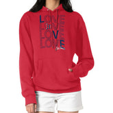 Boston Red Sox G-III 4Her by Carl Banks Women's Love Graphic Fleece Hoodie - Red