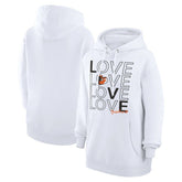 Baltimore Orioles G-III 4Her by Carl Banks Women's Love Graphic Fleece Hoodie - White