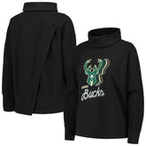 Milwaukee Bucks Levelwear Women's Sunset Pullover Sweatshirt - Black cheap