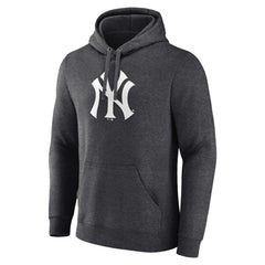 New York Yankees Personalized Monochrome Name & Number Pullover Hoodie - Charcoal