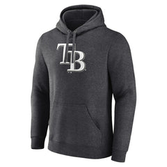 Tampa Bay Rays Personalized Monochrome Name & Number Pullover Hoodie - Charcoal