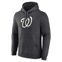 Washington Nationals Personalized Monochrome Name & Number Pullover Hoodie - Charcoal
