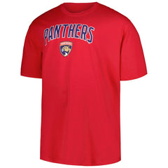 Florida Panthers Profile Big & Tall Arch Over Logo T-Shirt Red