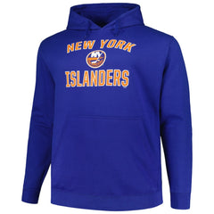 New York Islanders Profile Big & Tall Arch Over Logo Pullover Hoodie Royal