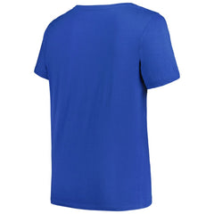 Tampa Bay Lightning Profile Women's Plus Size Arch Over Logo T-Shirt Blue