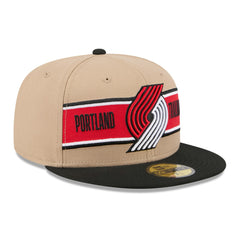 Portland Trail Blazers 2024 NBA Draft 59FIFTY Fitted Hat - Tan/Black | New Era shop