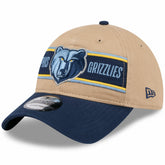 Memphis Grizzlies 2024 NBA Draft 9TWENTY Adjustable Hat - Tan/Navy | New Era shop