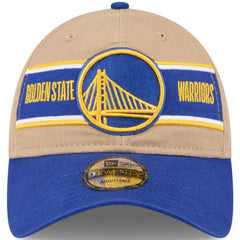 Golden State Warriors 2024 NBA Draft 9TWENTY Adjustable Hat sale - Tan/Royal | New Era discount