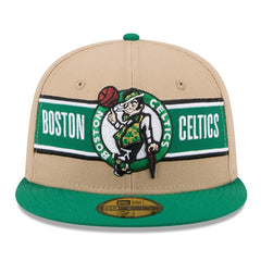Boston Celtics 2024 NBA Draft 59FIFTY Fitted Hat - Tan/Kelly Green | New Era shop