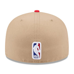 Atlanta Hawks 2024 NBA Draft 59FIFTY Fitted Hat - Tan/Red | New Era cheap