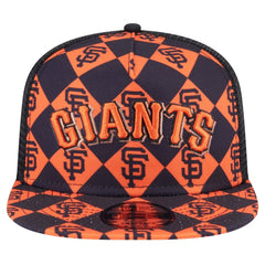 San Francisco Giants Seeing Diamonds A-Frame Trucker 9FIFTY Snapback Hat - Black | New Era