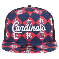 St. Louis Cardinals Seeing Diamonds A-Frame Trucker 9FIFTY Snapback Hat - Navy | New Era