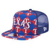 Texas Rangers Seeing Diamonds A-Frame Trucker 9FIFTY Snapback Hat - Royal | New Era