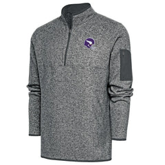 Minnesota Vikings Antigua Fortune Quarter-Zip Pullover Jacket - Heather Charcoal cheap