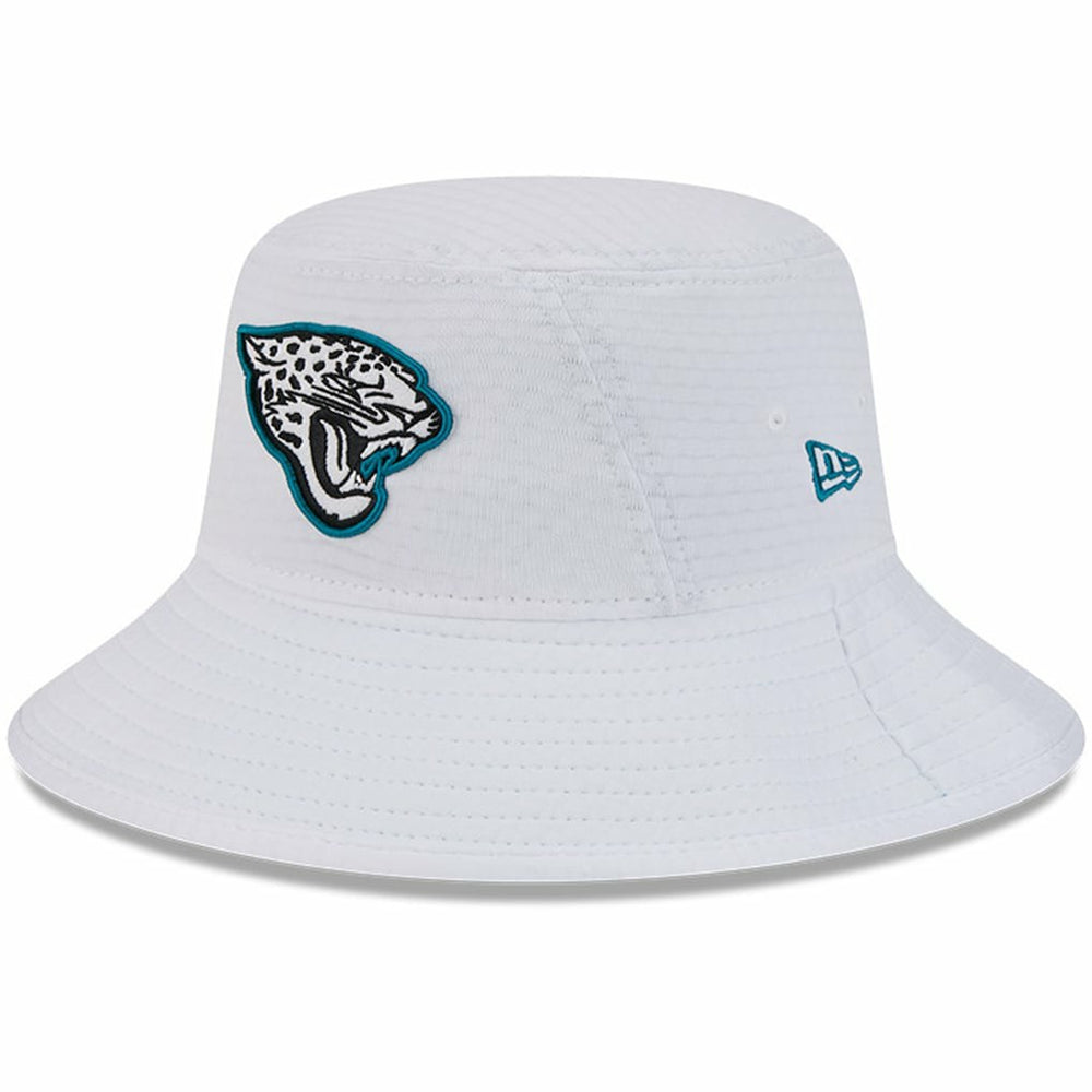 Jacksonville Jaguars New Era Youth 2024 NFL Training Camp Bucket Hat - White online