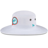Miami Dolphins New Era 2024 NFL Training Camp Panama Bucket Hat - White online