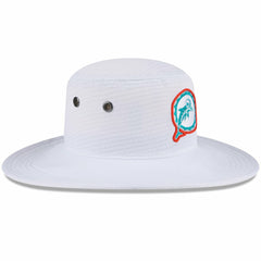 Miami Dolphins New Era 2024 NFL Training Camp Panama Bucket Hat - White online