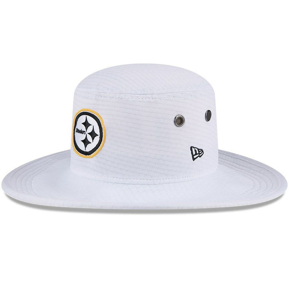 Pittsburgh Steelers New Era 2024 NFL Training Camp Panama Bucket Hat - White on sale