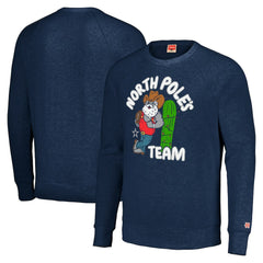 Dallas Cowboys Homage Unisex Holiday Raglan Tri-Blend Pullover Sweatshirt - Navy for sale