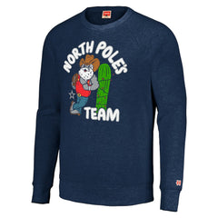 Dallas Cowboys Homage Unisex Holiday Raglan Tri-Blend Pullover Sweatshirt - Navy for sale