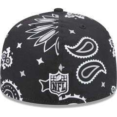 Las Vegas Raiders New Era Paisley 59FIFTY Fitted Hat - Black cheap