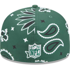 New York Jets New Era Paisley 59FIFTY Fitted Hat - Green for sale