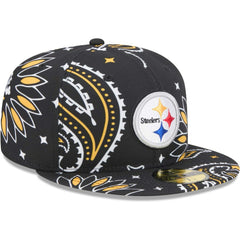 Pittsburgh Steelers New Era Paisley 59FIFTY Fitted Hat - Black sale