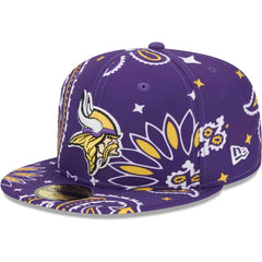 Minnesota Vikings New Era Paisley 59FIFTY Fitted Hat - Purple for sale