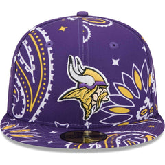 Minnesota Vikings New Era Paisley 59FIFTY Fitted Hat - Purple for sale