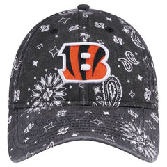 Cincinnati Bengals New Era Women's Paisley 9TWENTY Adjustable Hat - Black cheap