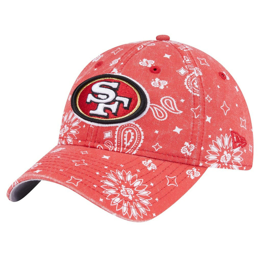 San Francisco 49ers New Era Women's Paisley 9TWENTY Adjustable Hat - Scarlet sale
