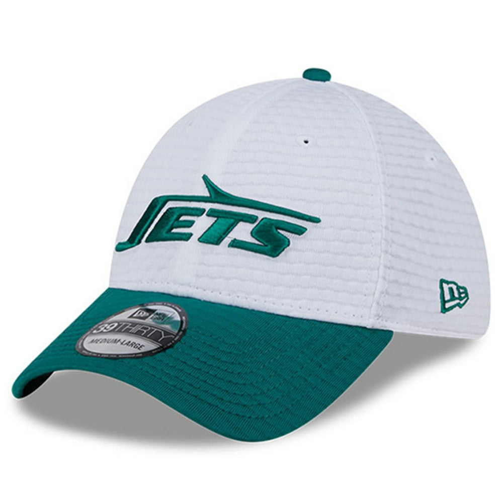 New York Jets New Era 2024 NFL Training Camp 39THIRTY Flex Hat - White/Green outlet