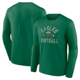 Philadelphia Eagles Gridiron Classics Retro Block Long Sleeve T-Shirt - Kelly Green on sale