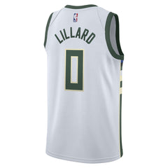 Damian Lillard Milwaukee Bucks Unisex Swingman Player Jersey - Association Edition - White | Nike shop