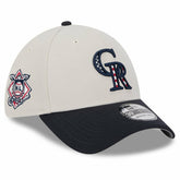 Colorado Rockies 2024 Fourth of July 39THIRTY Flex Hat - Khaki/Black | New Era