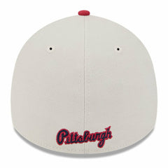Pittsburgh Pirates 2024 Fourth of July 39THIRTY Flex Hat - Khaki/Red | New Era